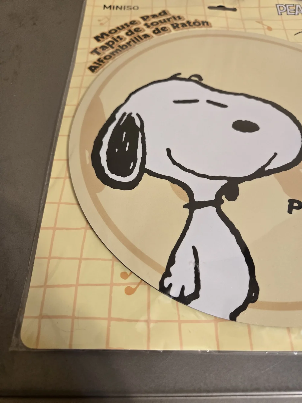 Miniso Peanuts Mouse Pad Featuring Snoopy and Woodstock